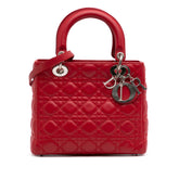 Medium Lambskin Cannage Lady Dior